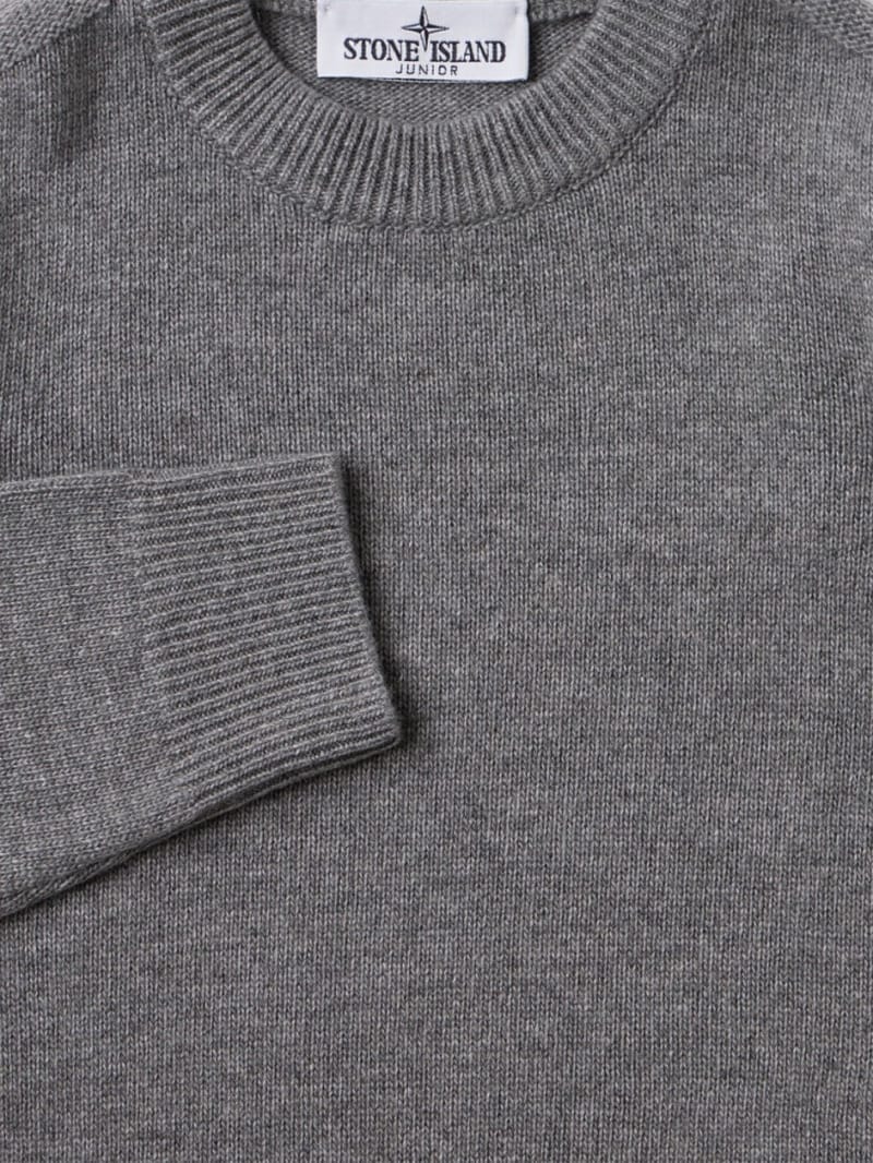 Stone Island Junior - Crewneck sweater with badge