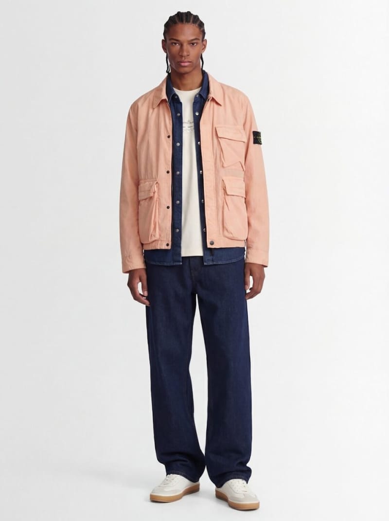 Stone Island - Nylon field jacket with pockets