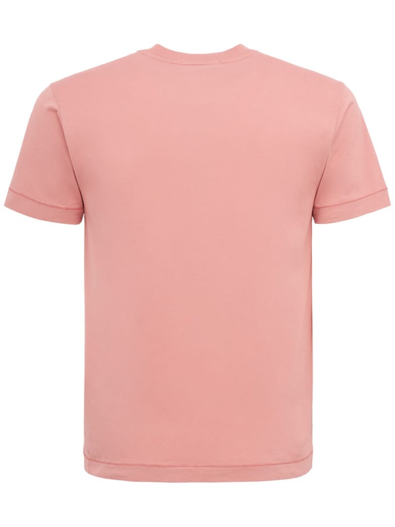 Stone Island: T-shirt en coton avec écusson logo