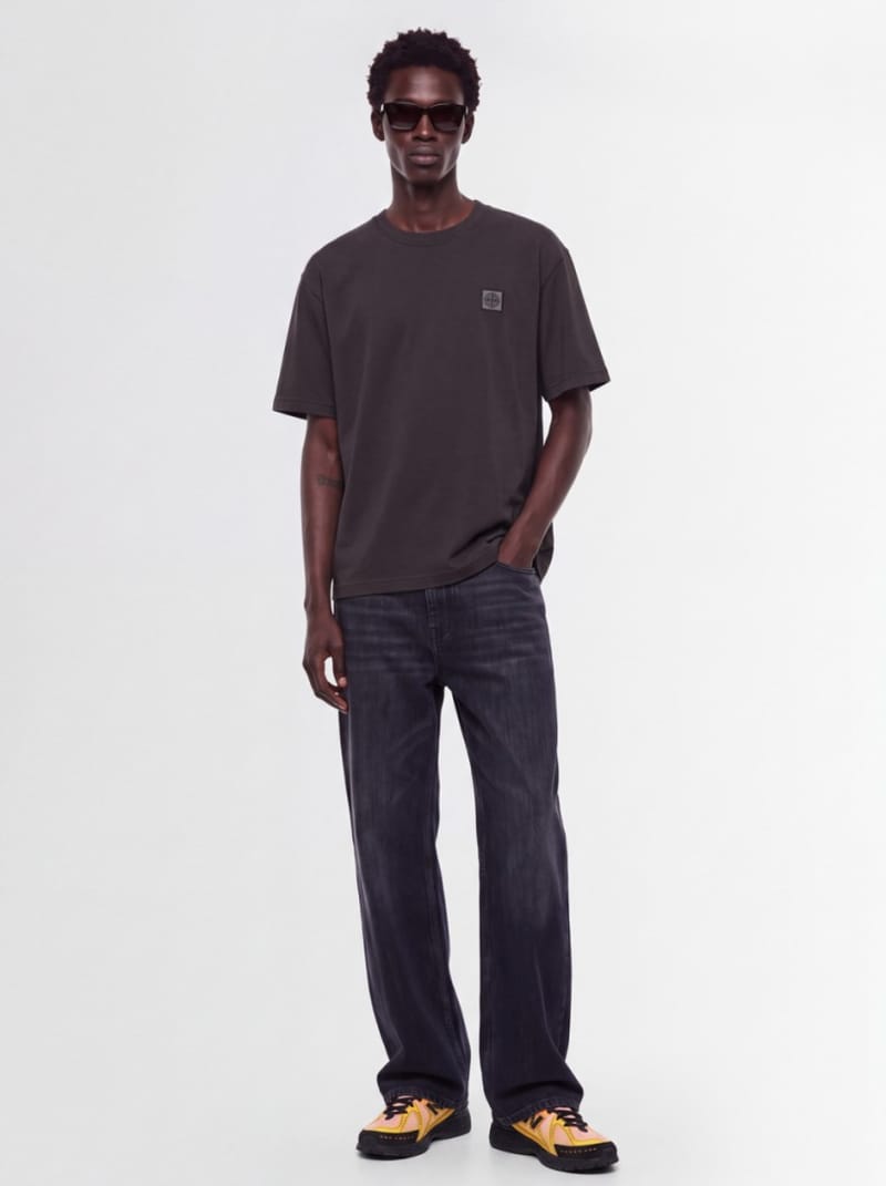 Stone Island - Cotton T-shirt with logo patch