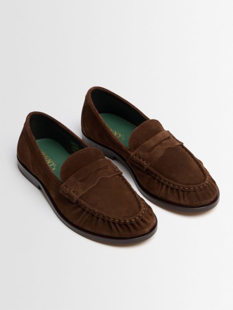 VINNY'S - Suede penny loafers