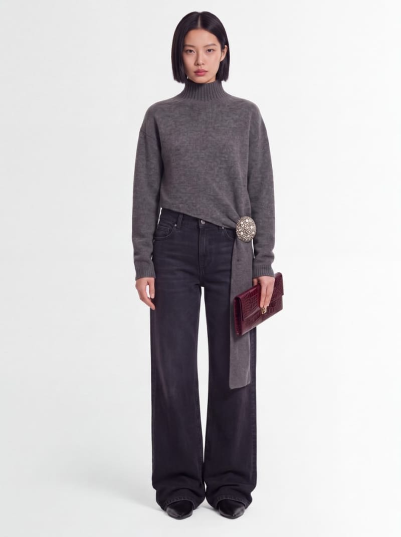Giuseppe Di Morabito - High-neck sweater with crystals