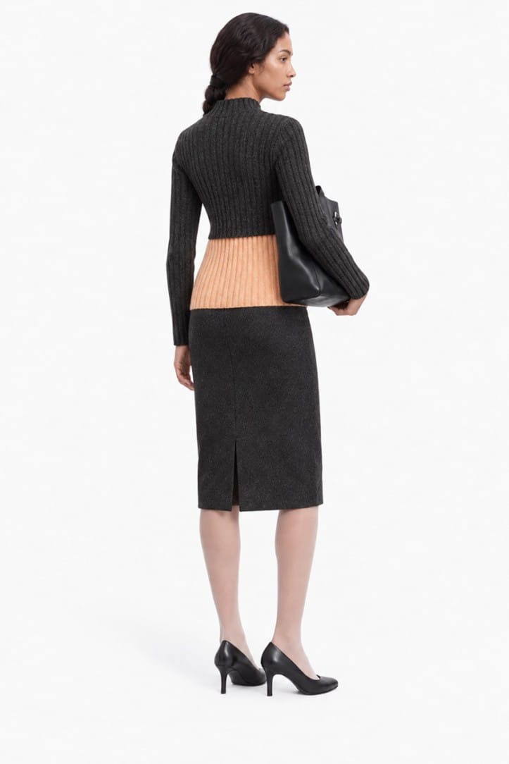 Jil Sander: Woll-Doppelschichtpullover