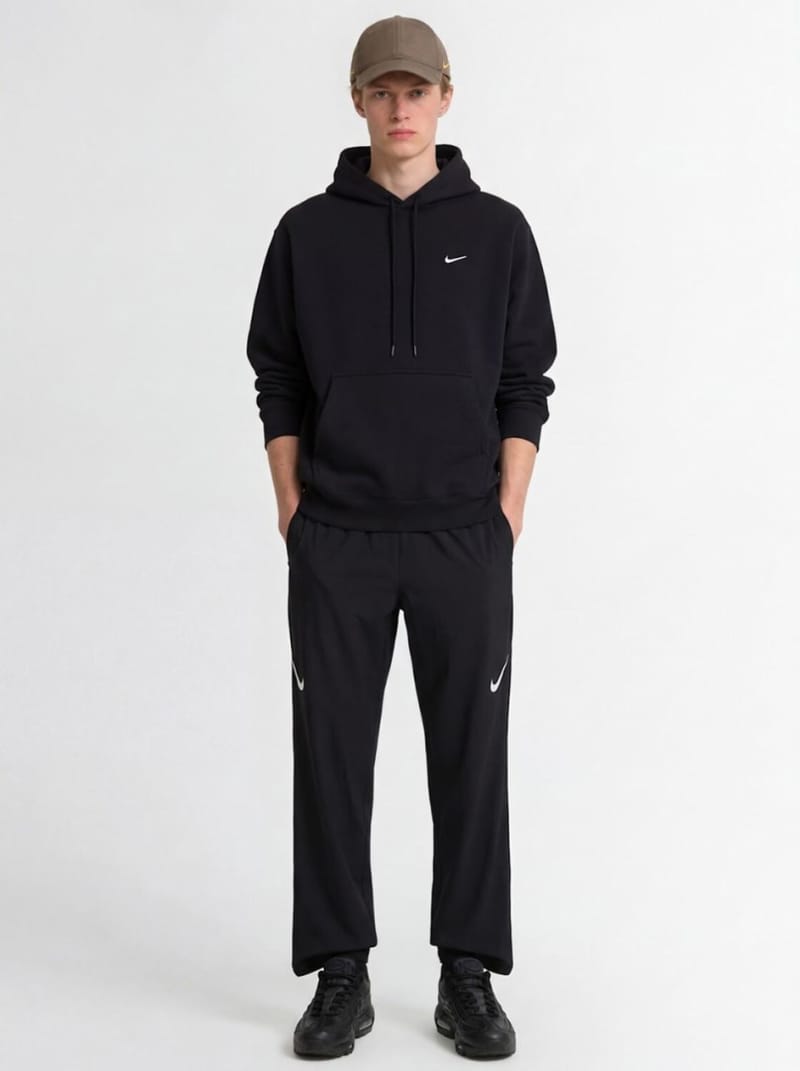 Nike - Cotton blend hooded sweatshirt