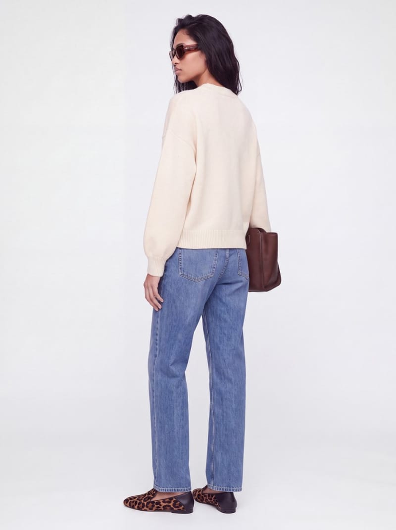 CRUNA: Oversize crewneck knit sweater