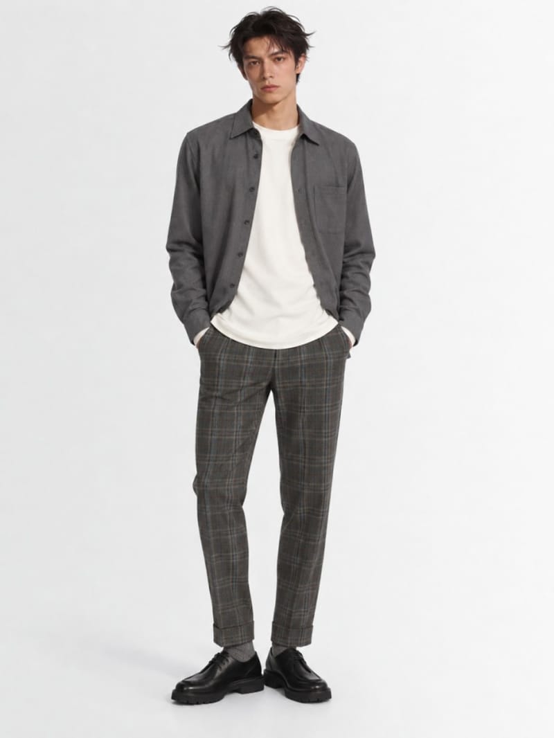 CRUNA - Oversized fit Italian collar Long sleeve