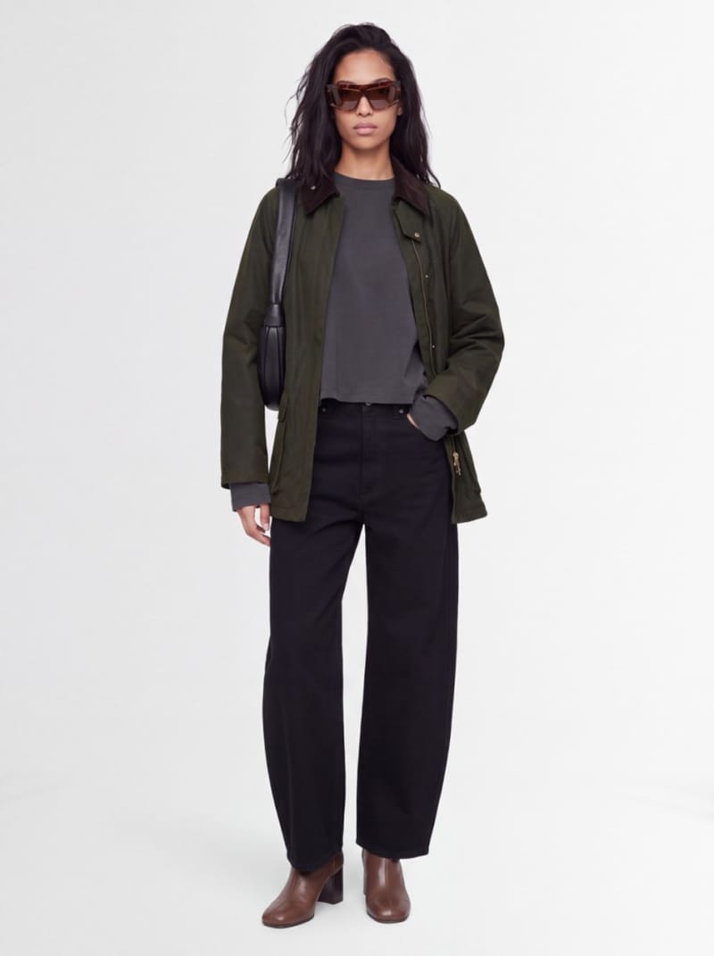 Lemaire - High-waisted curved cotton trousers