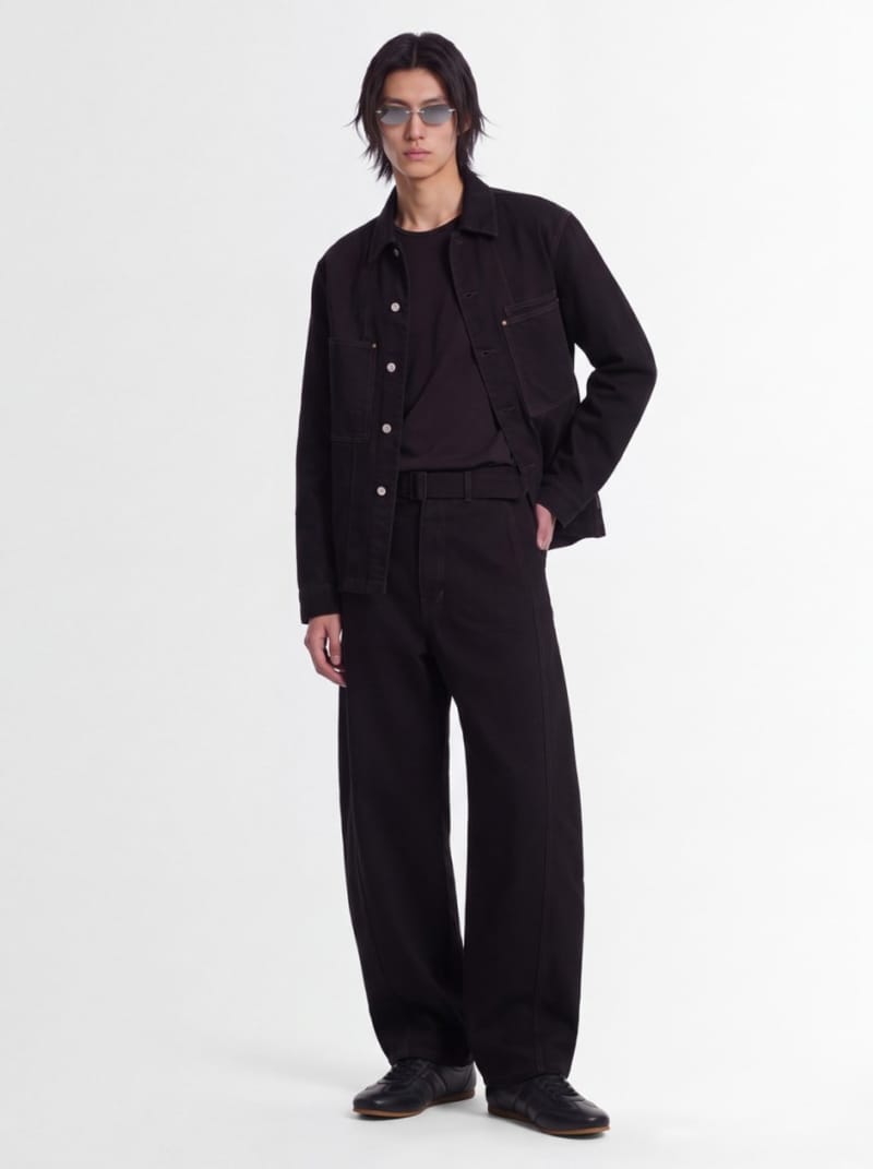 Lemaire - Belted cotton Twisted pants