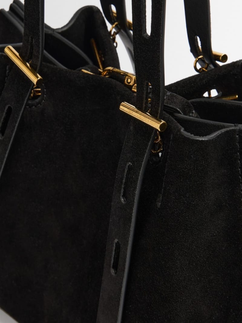 Minobossi - Suede shoulder bag