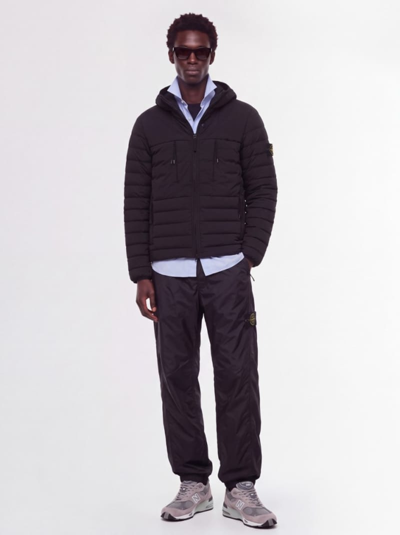 Stone Island - Lightweight hooded nylon down jacket