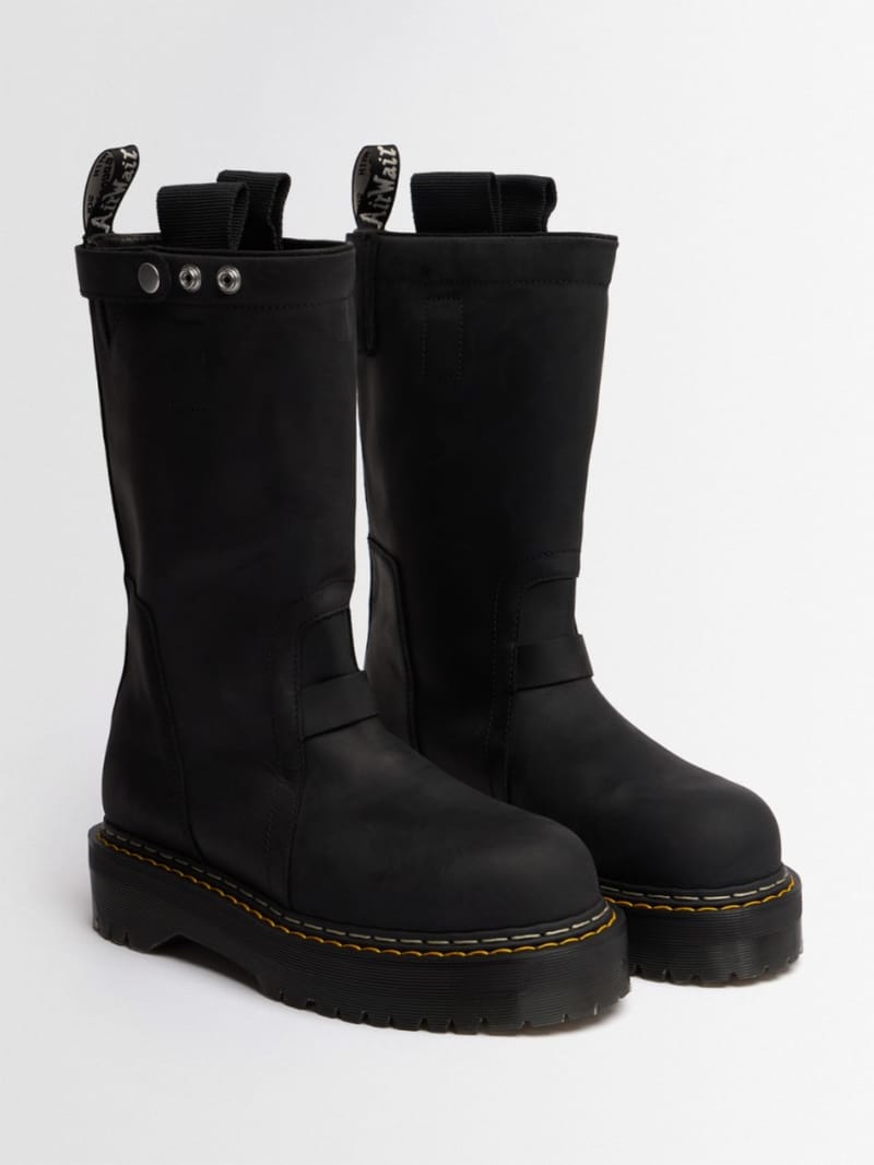 DR.MARTENS X RICK OWENS - Leather boots with Quad sole