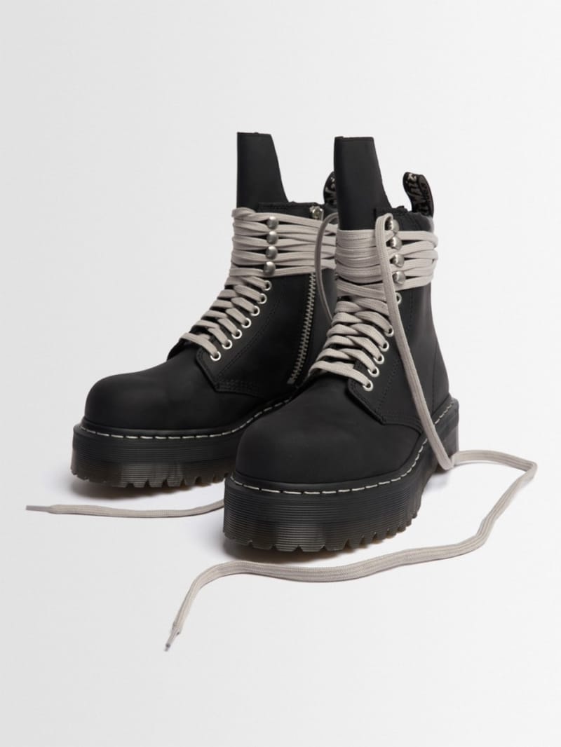 DR.MARTENS X RICK OWENS - Quad Sole steel toe ankle boots