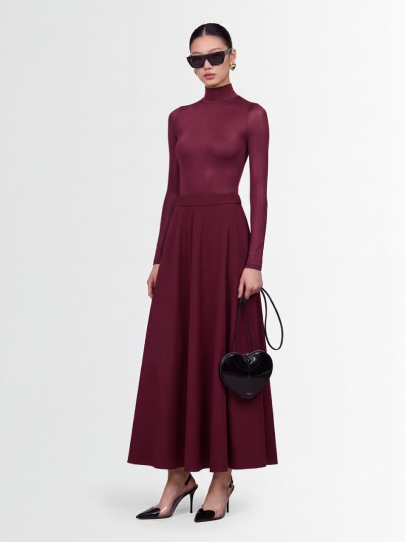 CRUNA - Regular fit half circle skirt