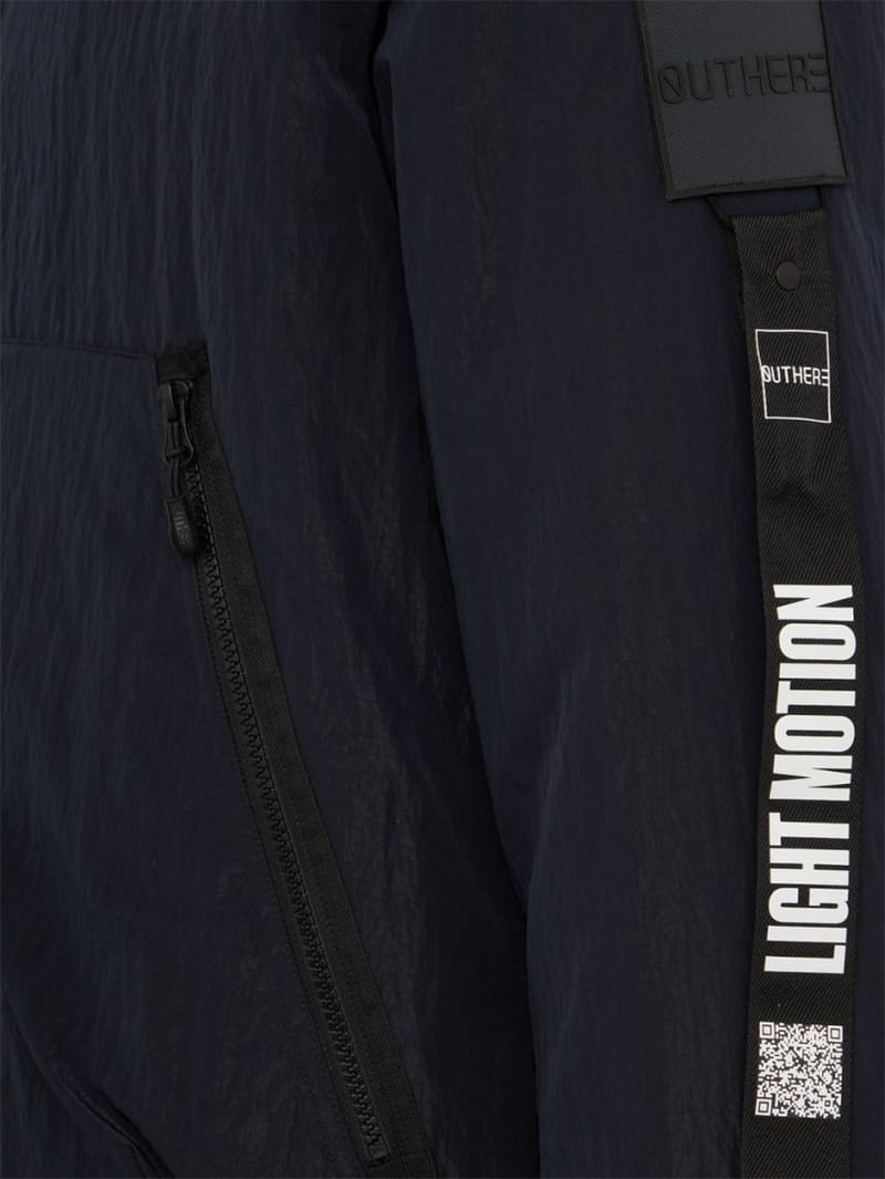 OUTHERE: Root hooded nylon down jacket