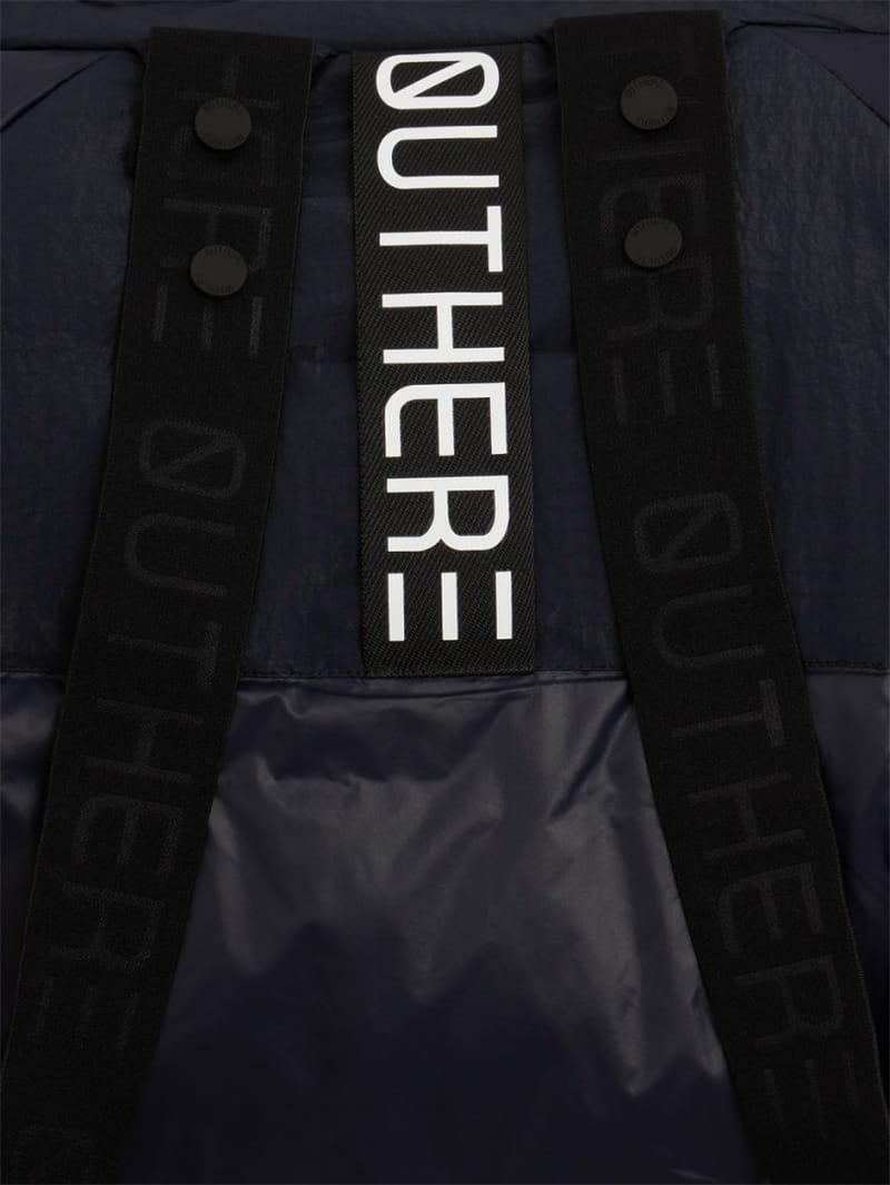 OUTHERE: Root hooded nylon down jacket