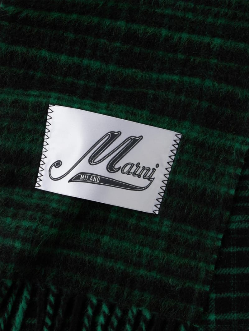 Marni - Sciarpa a quadri in lana e mohair