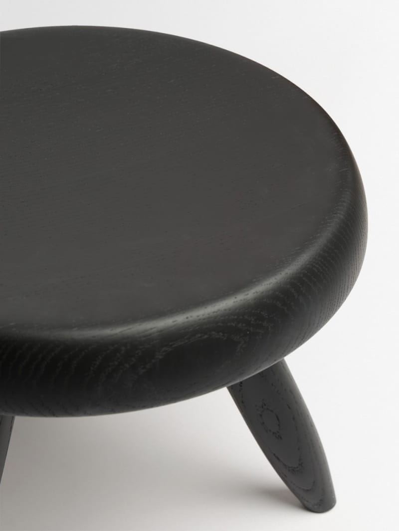 Cassina - Wooden stool with conical legs