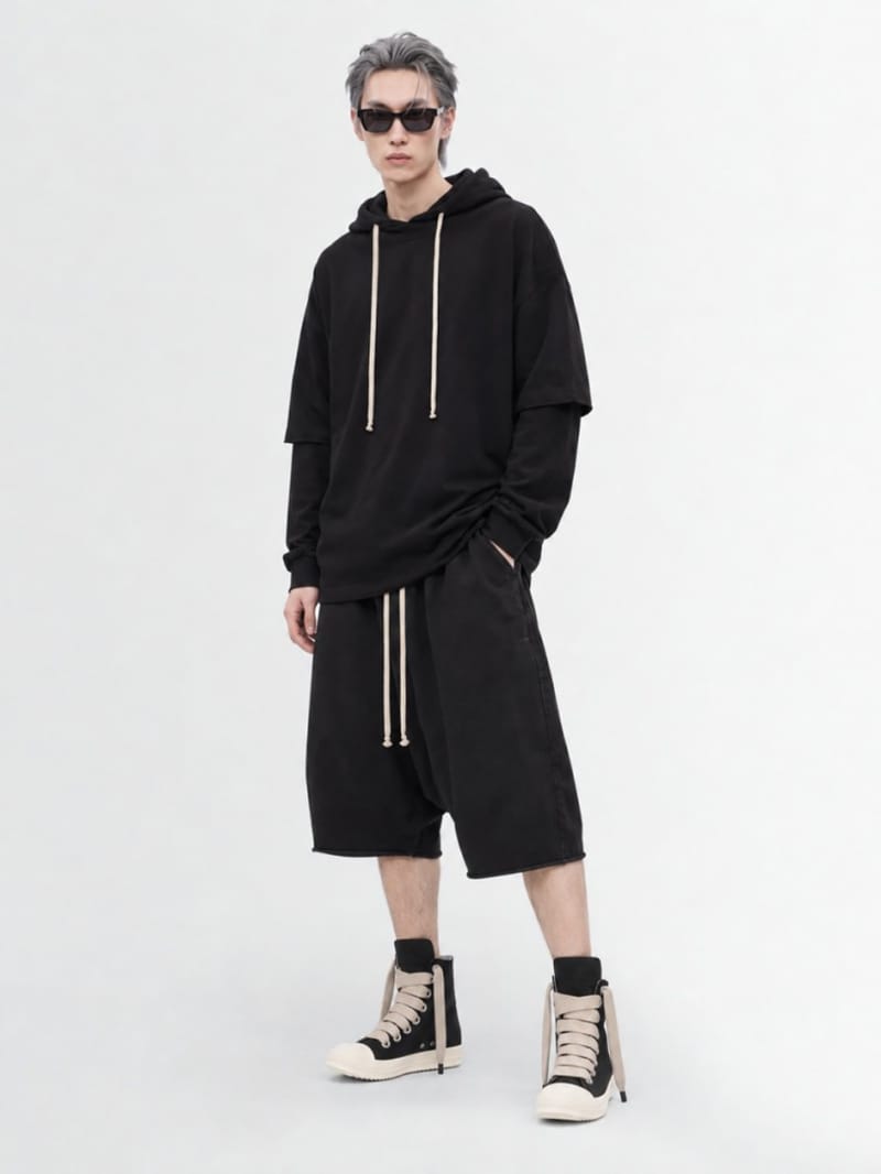 Rick Owens DRKSHDW - Shorts - drawstring pods