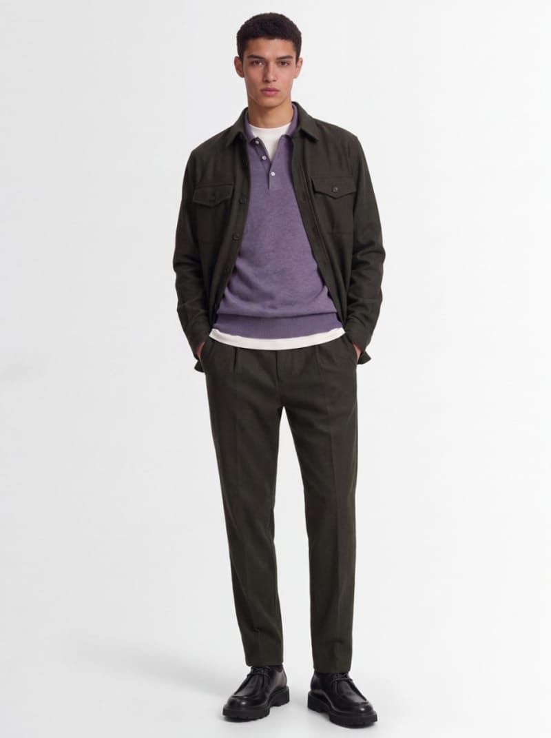 CRUNA - Tapered pants with front pleats