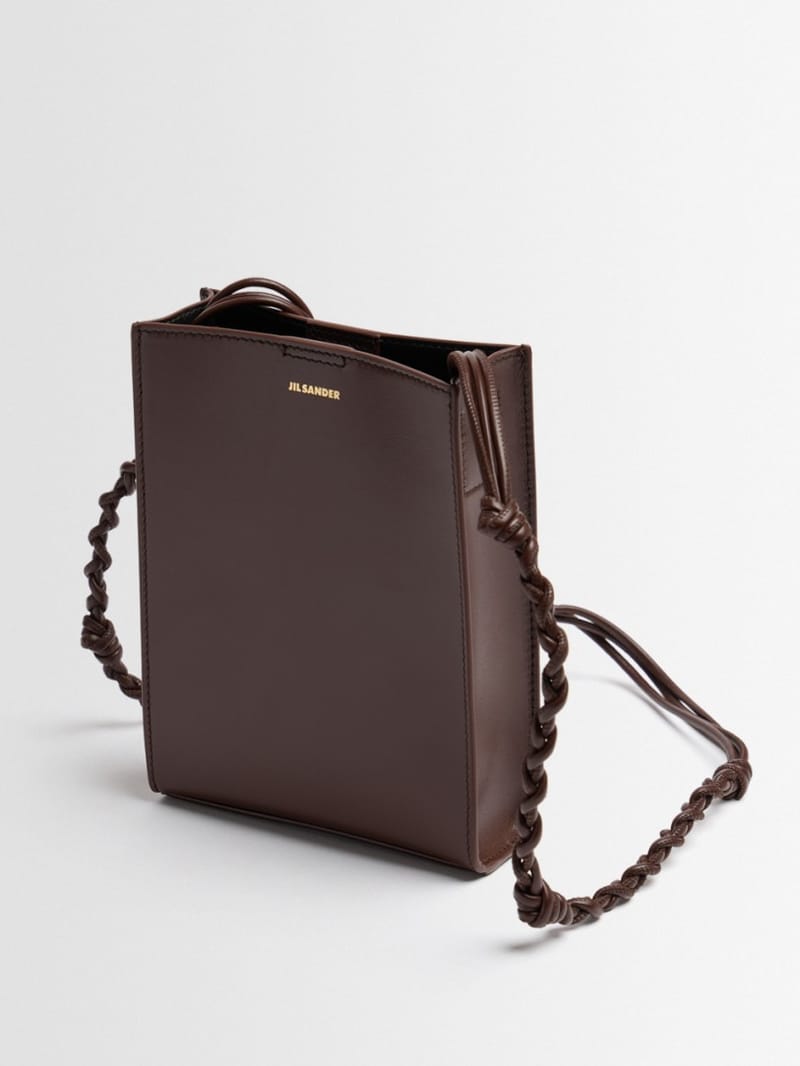 Jil Sander - Calfskin shoulder bag with braided strap