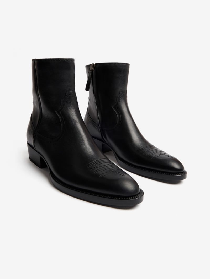 Buttero: Santomato calf leather ankle boots
