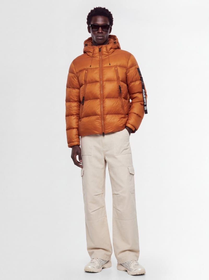 OUTHERE - Hooded nylon down jacket