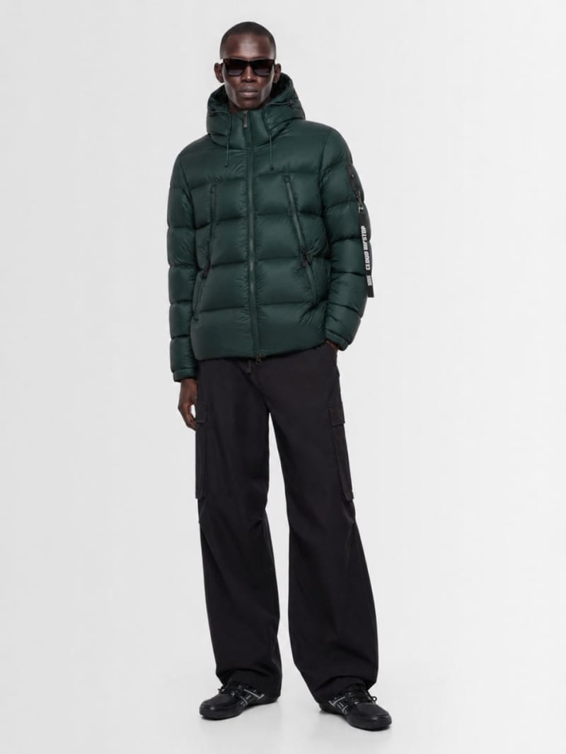 OUTHERE - Hooded nylon down jacket