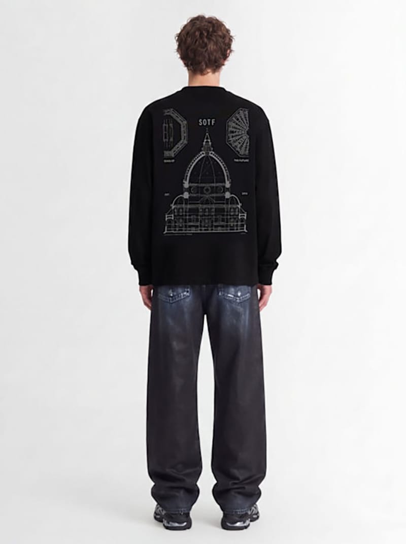 SOTF - Cotton long-sleeved graphic T-shirt