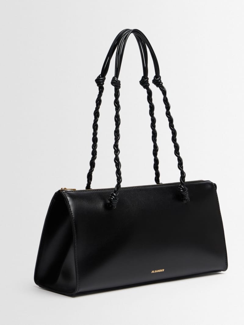 Jil Sander - Calfskin shoulder bag with braided straps
