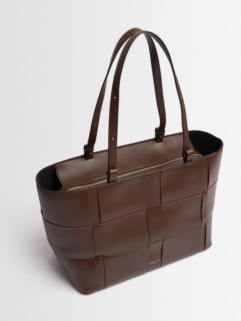 DeMellier - Florence woven leather shopper bag