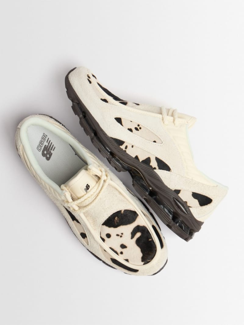New Balance - Suede and calfskin sneakers