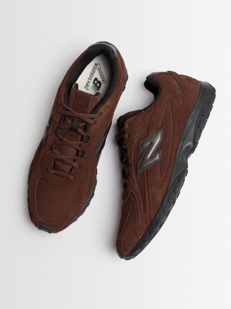 New Balance - Calfskin low-top sneakers