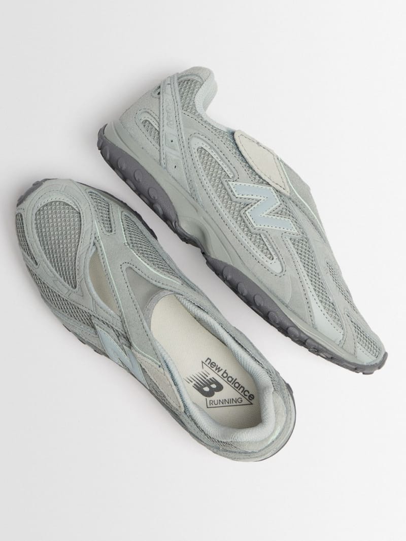 New Balance - Calfskin slip-on sneakers