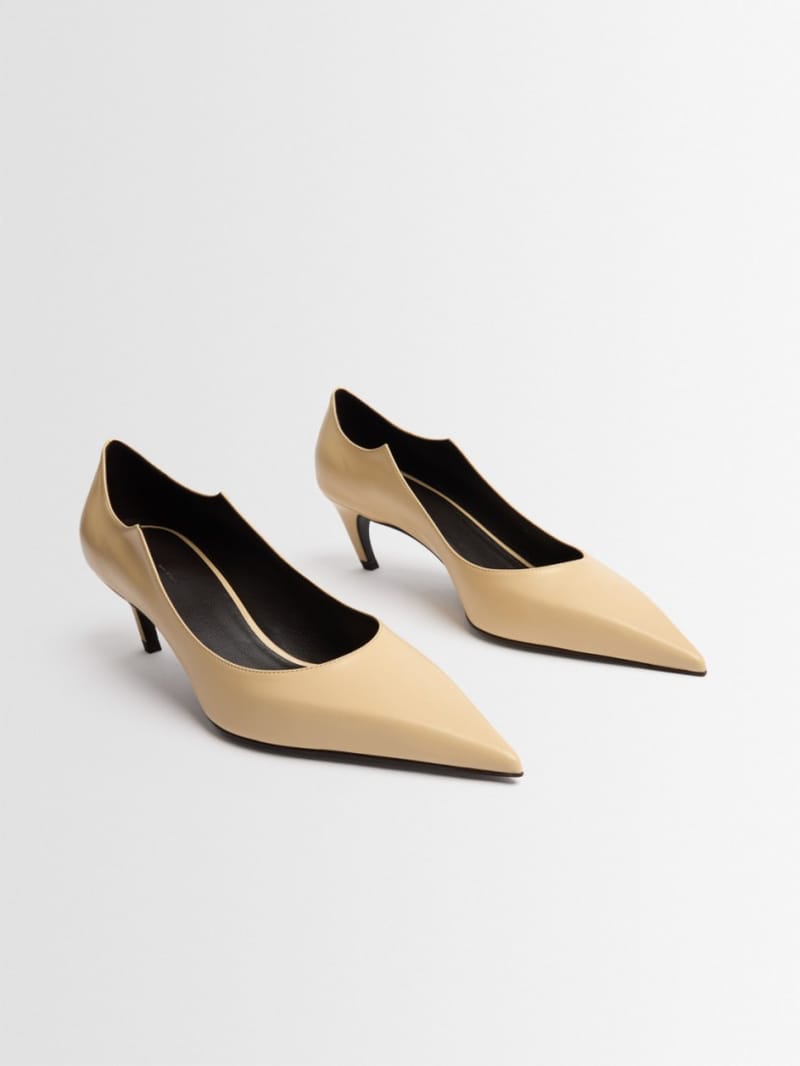 Khaite - Valerie pointed calfskin pumps 55mm