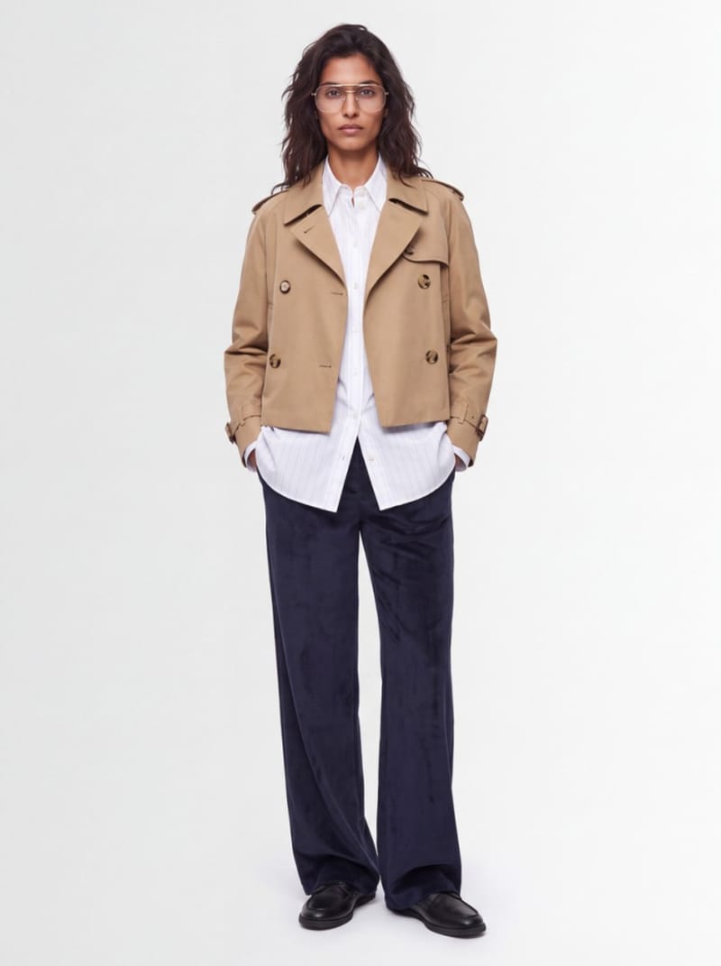 CRUNA - Wide leg mid rise pants