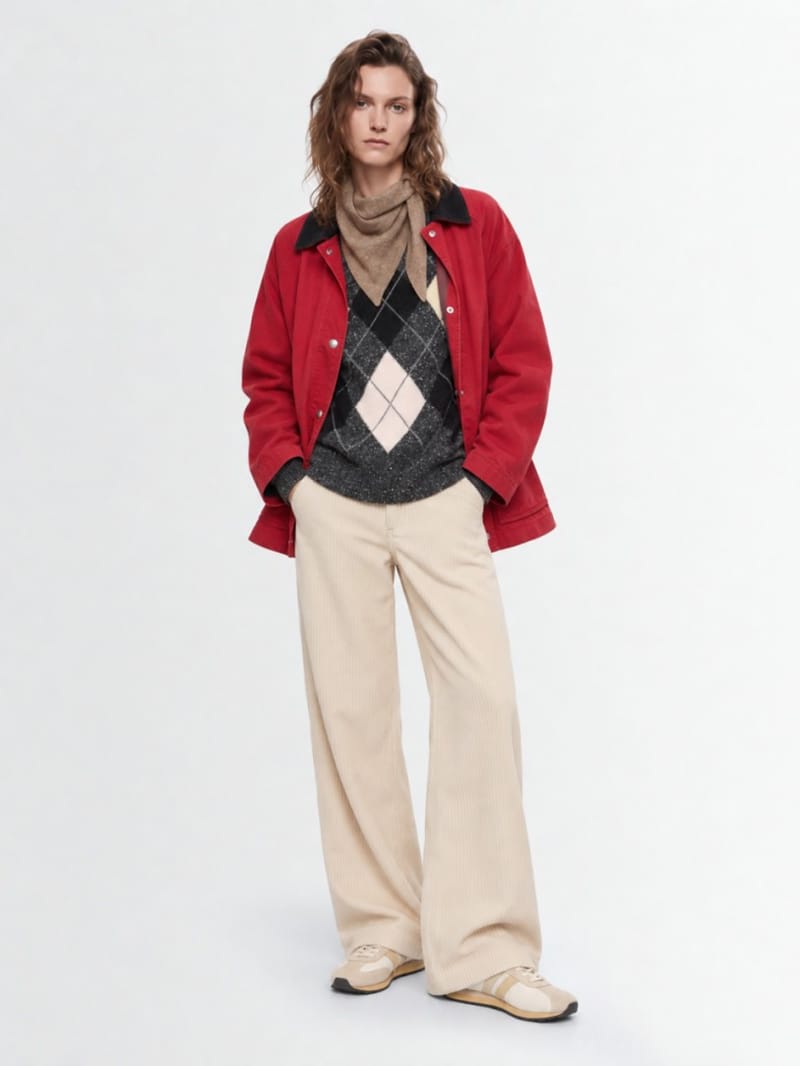 CRUNA - Wide Leg Mid Rise Pants
