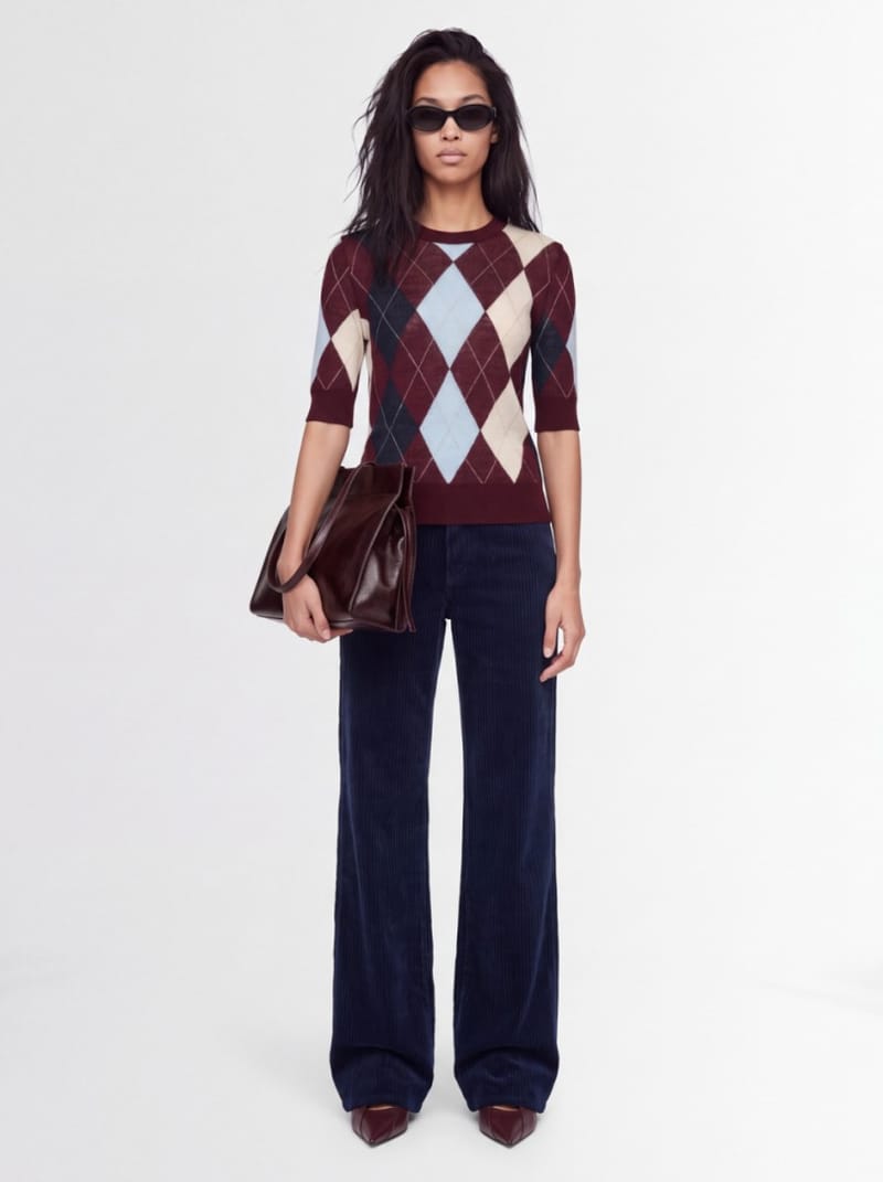 CRUNA - Wide leg mid rise pants