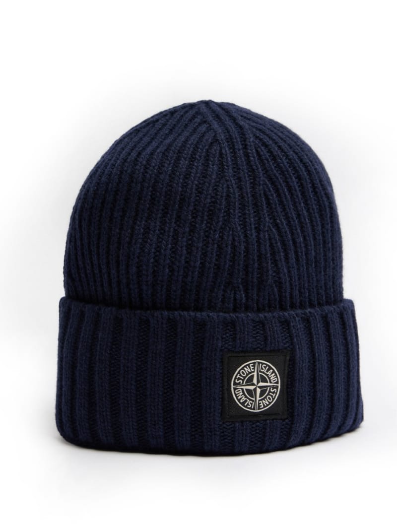 Stone Island Junior - Ribbed wool-blend knit beanie