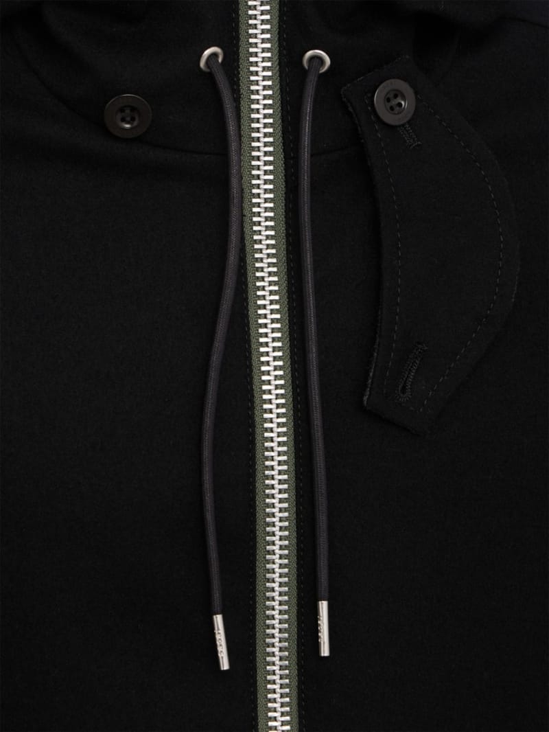 Sacai - Wool Flannel Hoodie