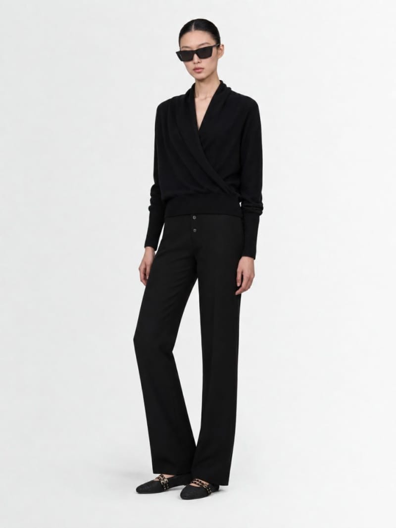 7 For All Mankind - Wrap V-Neck Sweater