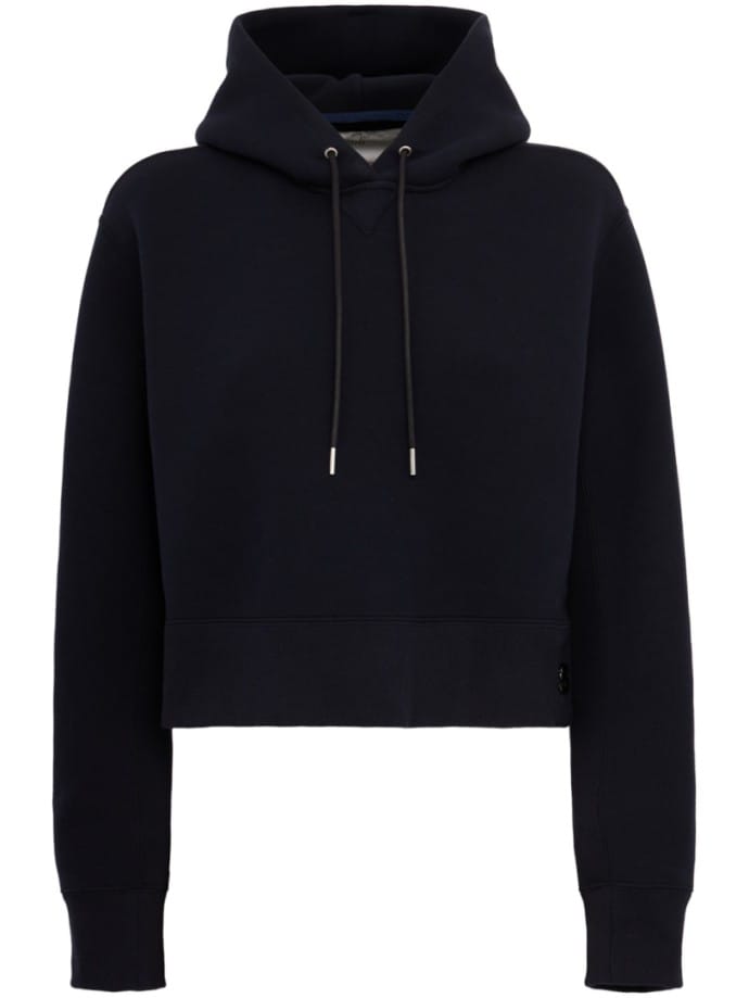 Cropped hooded sweatshirt
