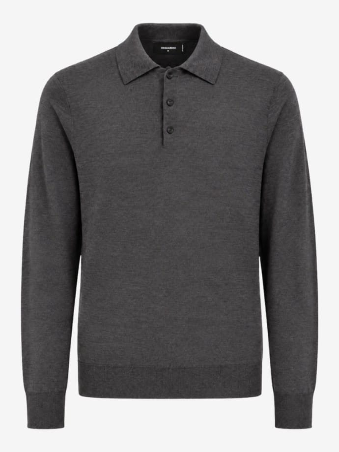 D2 Upside Down Long Sleeves Polo