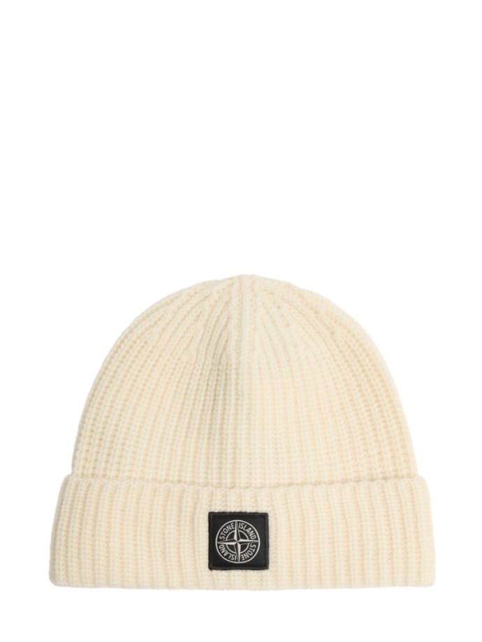 Ribbed knit beanie with cuff