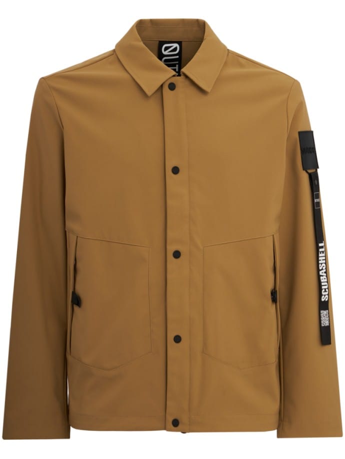 Technical jacket with classic collar