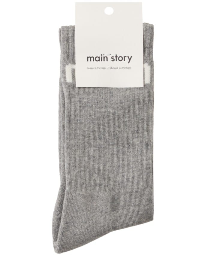 Organic cotton blend long socks