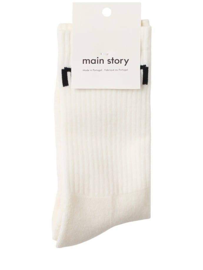 Organic cotton blend long socks