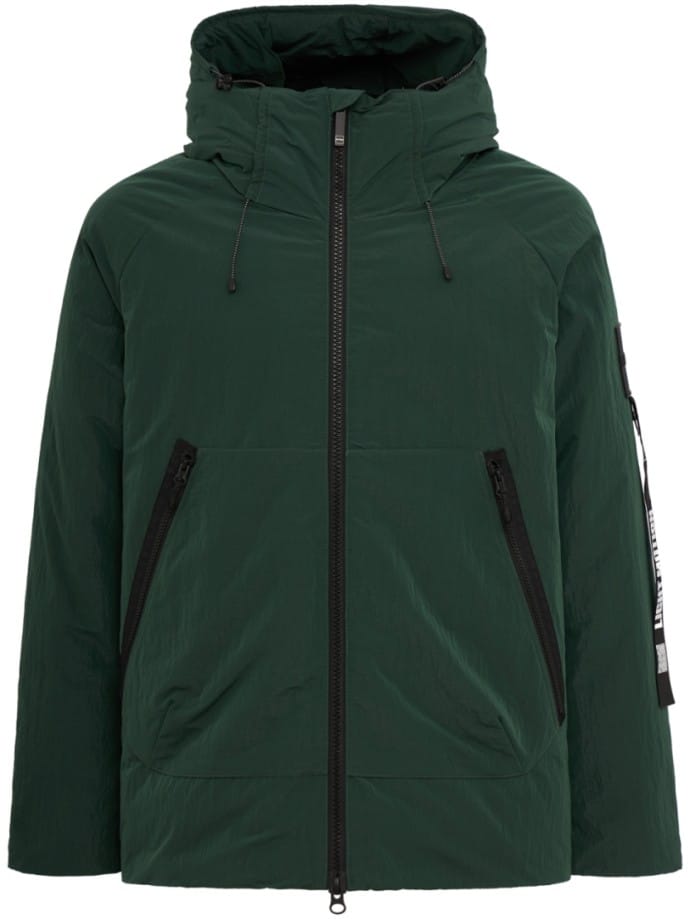 Root hooded nylon down jacket